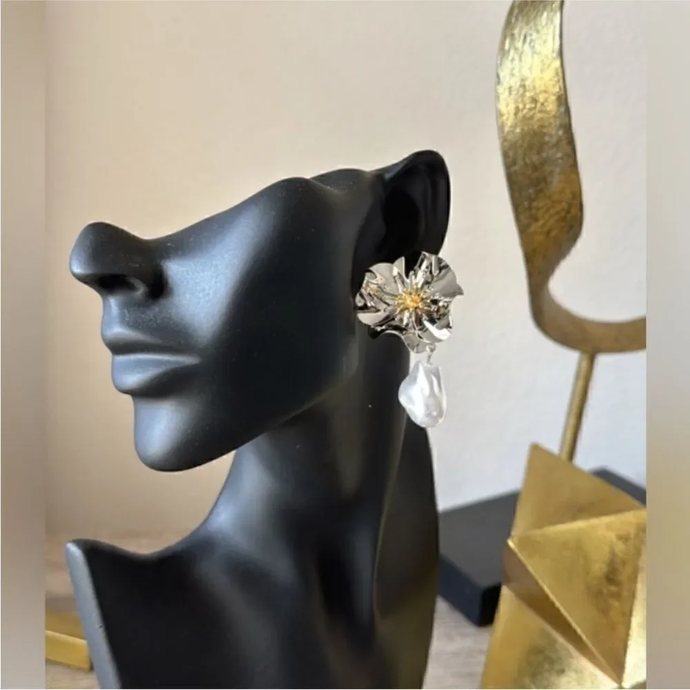 Bohemian flower earrings N381